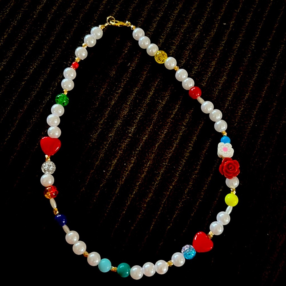 Handmade Bad Bunny Inspired Bead Necklace